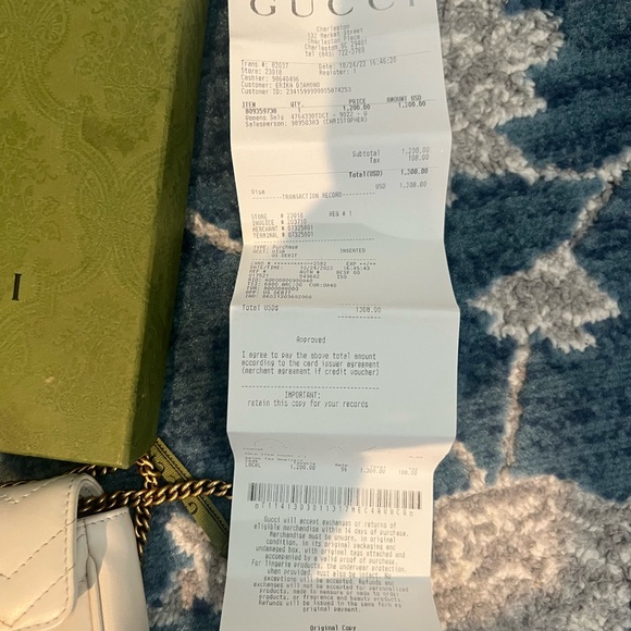 COPY - Authentic GUCCI Marmont Super mini in White! - Picture 3 of 12